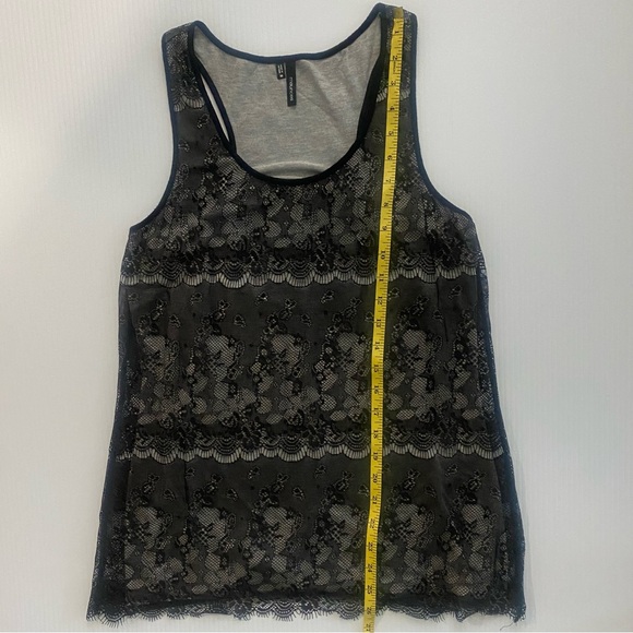 Maurices Lace Overlay Two-Toned Stretch Racerback Tank Top M - Picture 10 of 11